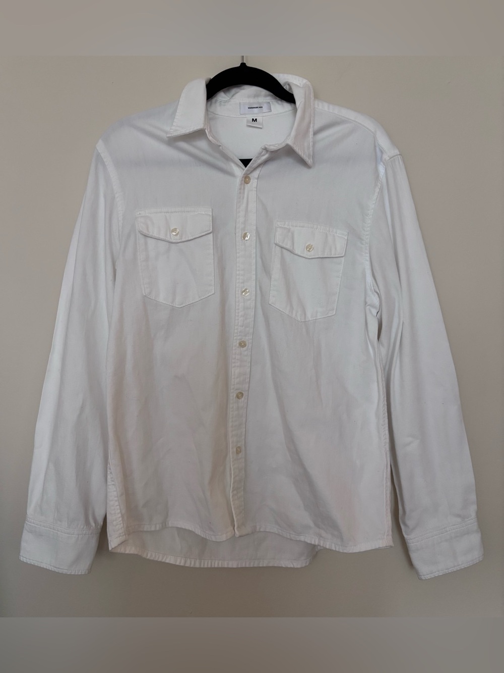 Wardrobe.NYC Oversized White Cotton Button Down Shirt Size M